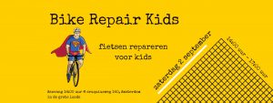 Fietsen repareren kinderen Amsterdam Oost