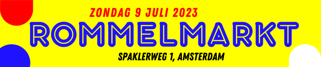 rommelmarkt zondag 9 juli QRU Amsterdam